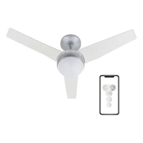 Ventilador Teto Jet 110Cm 220V Controle, Bluetooth - Aliseu