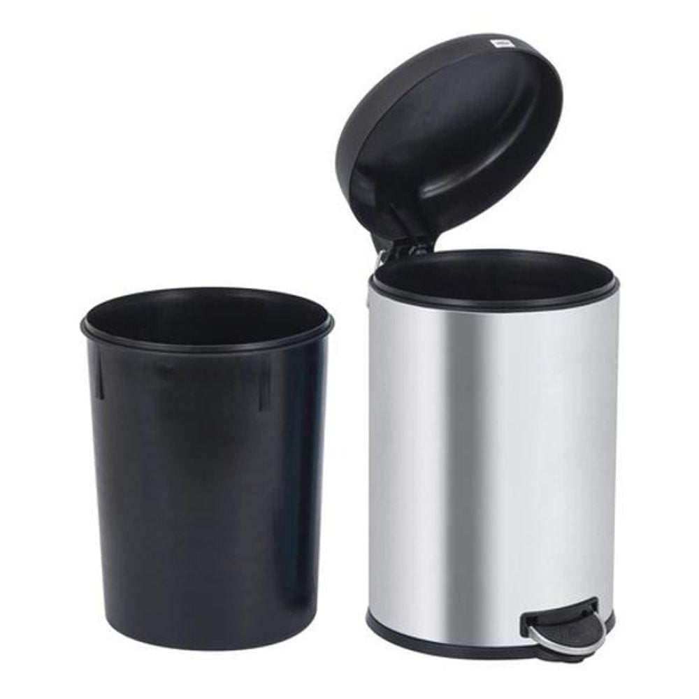 Lixeira Multiuso De Inox - 12 Litros - Brinox - Prateado