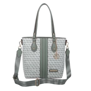 Bolsa Tote Grande Fellipe Krein Ss23 Monograma - Verde