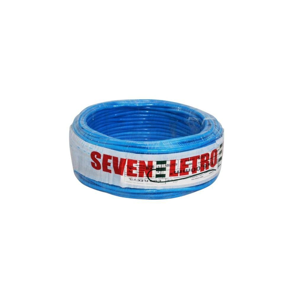 Fio Cabo Flexivel 4 Mm - 10 Metros/ Azul - Seven Eletro