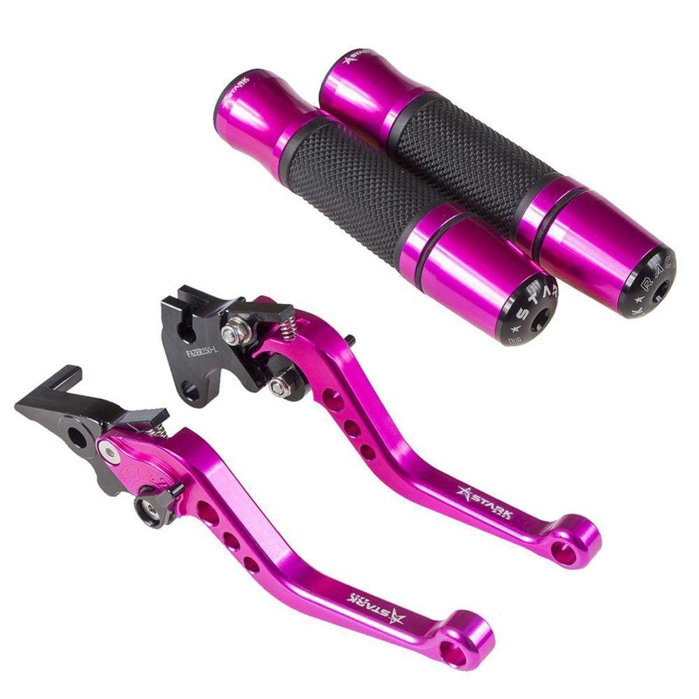 Kit Esportivo Rosa Manopla Jupiter Manete Cb600F Hornet