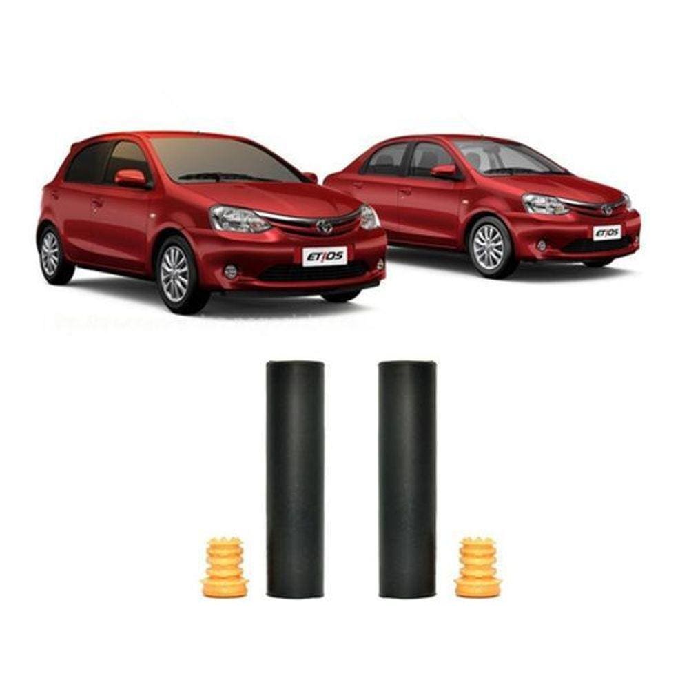 Par Batente Coifa Da Suspensão Traseira Etios 2012 2013 2014
