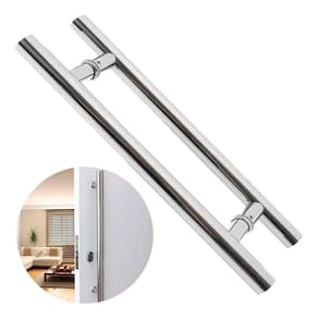 Puxador Para Porta Inox 304 Prata Pivotante 60Cm Redondo