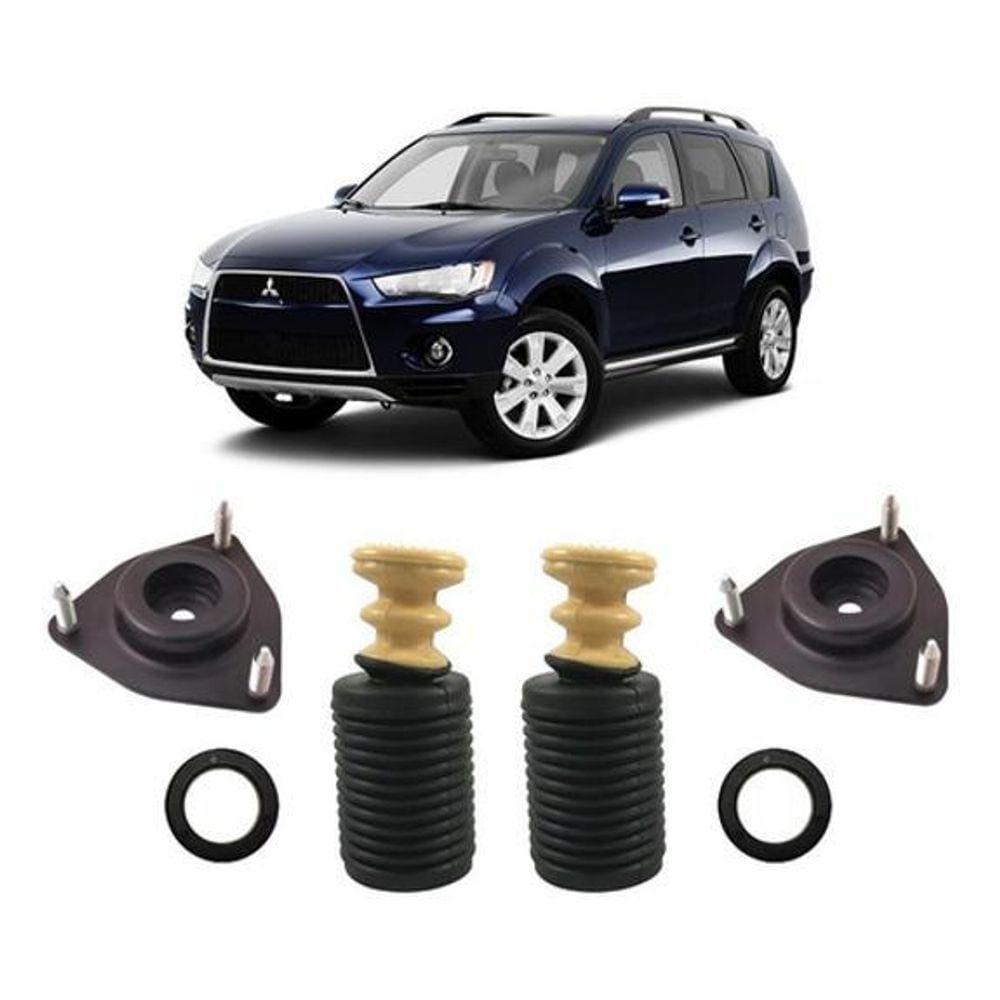Par Kit Batente Suspensão Dianteira Outlander 2011 2012 2013