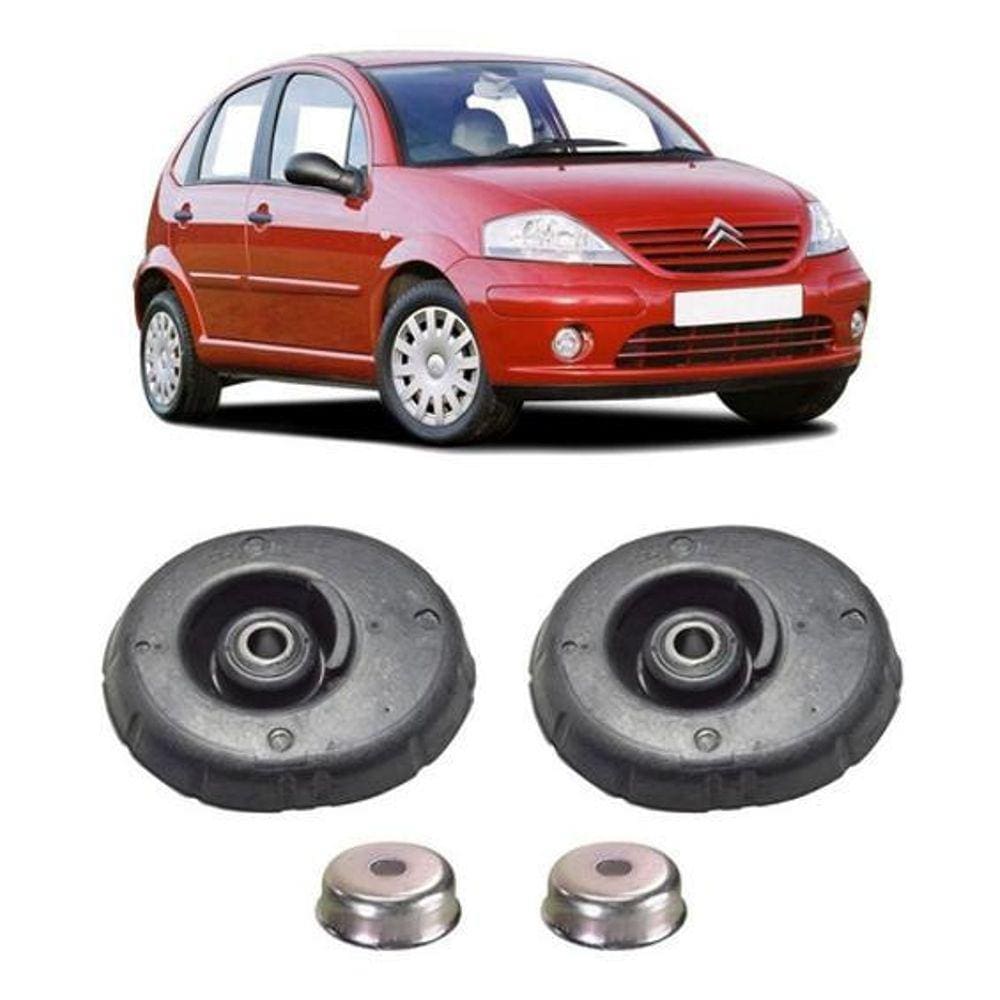 Par Batente Amortecedor Dianteiro Citroen C3 2009 2010 2011