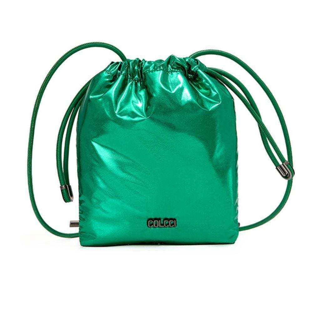 Bolsa Colcci Bucket Metalizada Verde