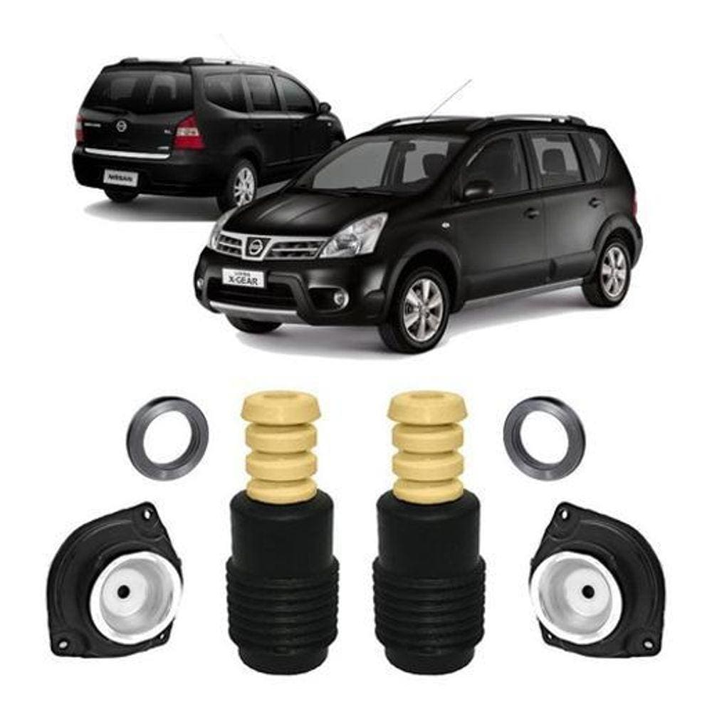 2 Kit Batente Coxim Dianteiro Livina X-Gear 2009 2010 2011