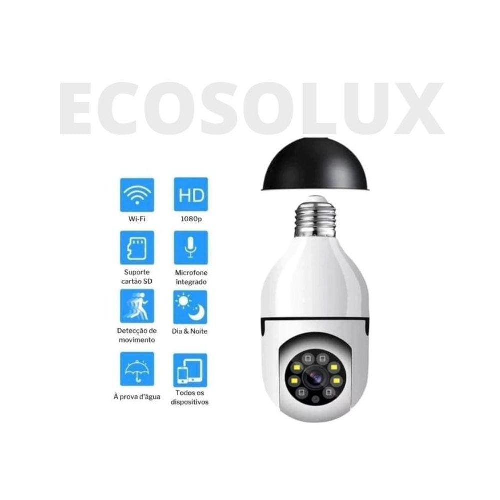 Câmera IP 1080p Tuya WiFi 360º Visão Noturna