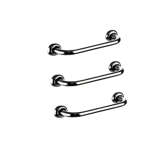 Kit 3 Barras De Apoio Para Banheiro De 30Cm Idosos E Pne