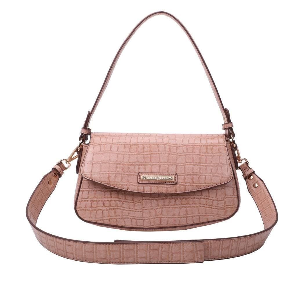 Bolsa Ombro Média Fellipe Krein Ss23 Croco - Papaya