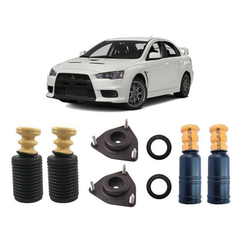 Kit Coxim Dianteiro Batente Traseiro Lancer 2011 2012 2013