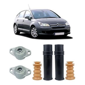 2 Kit Coxim Batente Traseiro Citroen C4 2008 2009 2010 2011