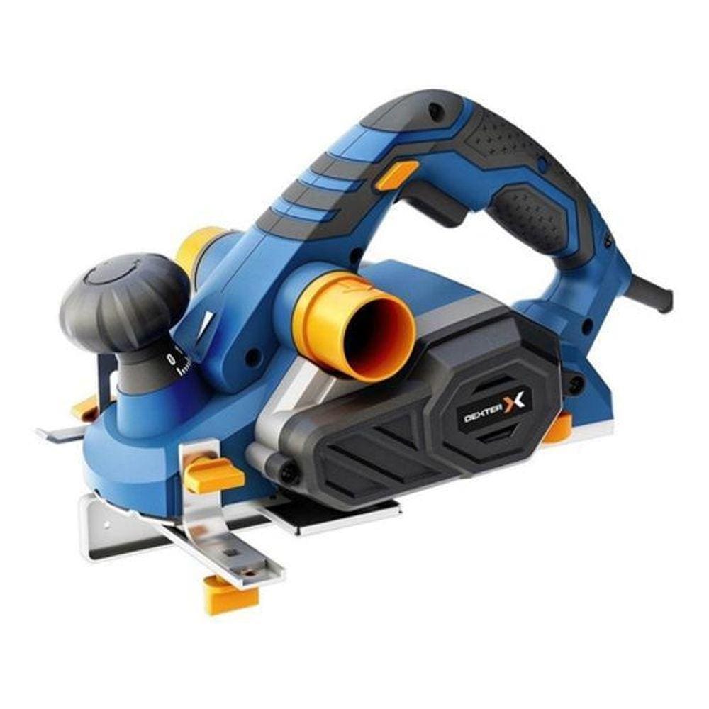 Plaina Elétrica Profissional 800W Smart Dexter - Azul - 110V