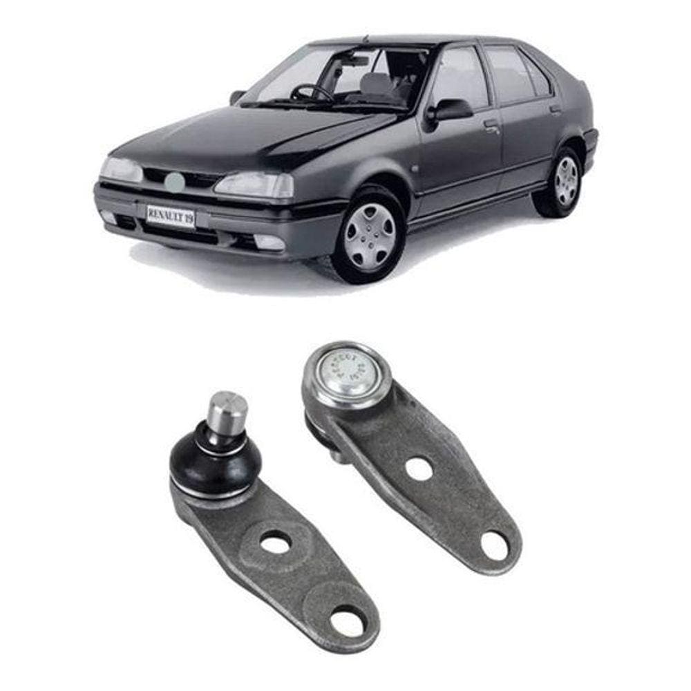 Kit 2 Pivô Bandeja Balança Leque Dianteira R19 1995 96 1997