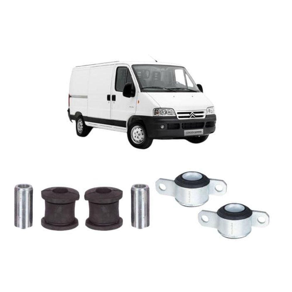 Kit 4 Bucha Bandeja Dianteira Jumper 2009 2010 2011 2012 13