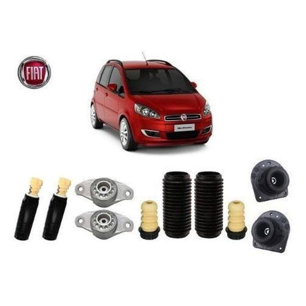 4 Kit Coxim Batente Dianteiro Traseiro Idea 2012 2013 2014 2015 2016