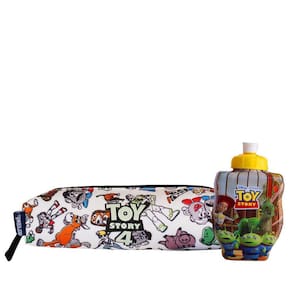 Kit Garrafinha + Estojo Infantil Escolar Do Toy Story