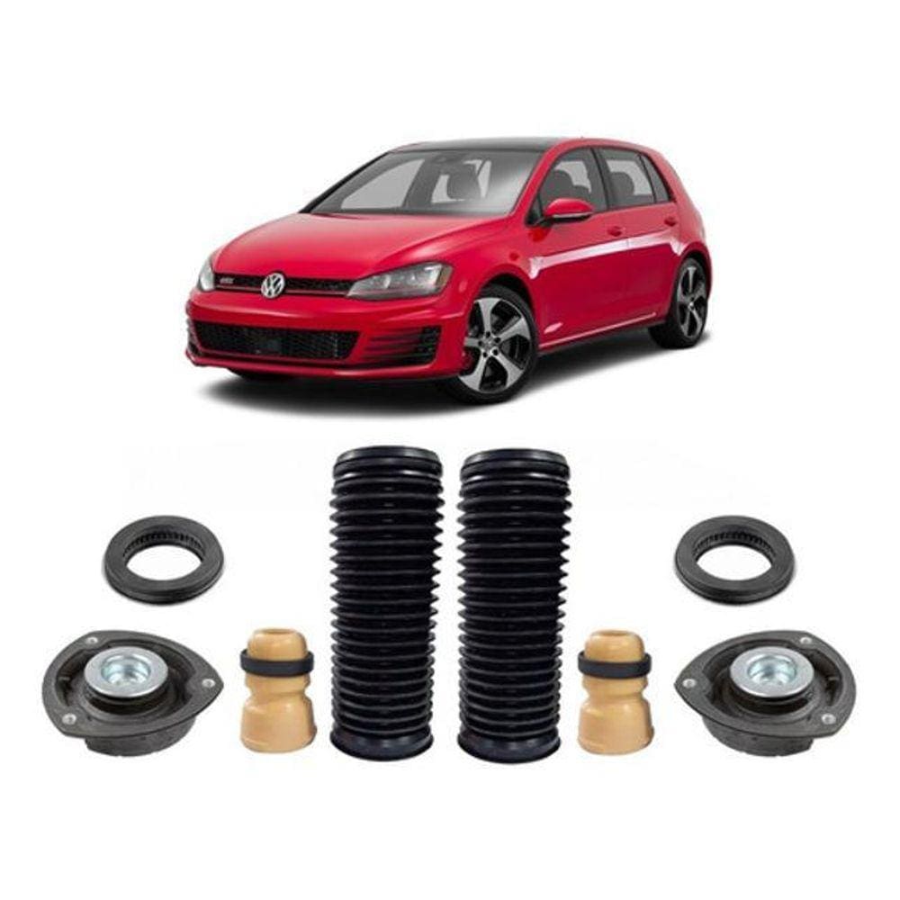 2 Kit Coxim Batente Dianteiro Golf Gti 2013 2014 2015 2016