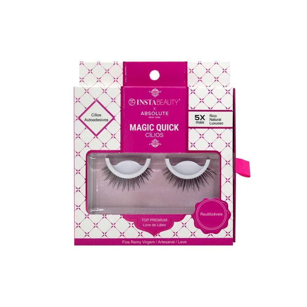 Cílios Postiços Naturais Absolute NY Magiquick 604 Preto