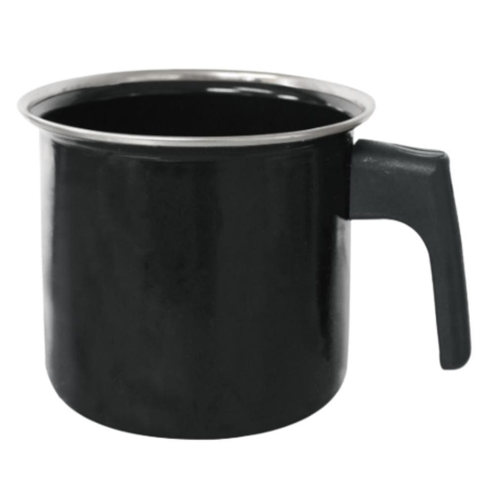 Caneca Esmaltada Pequena 1,15L Preta