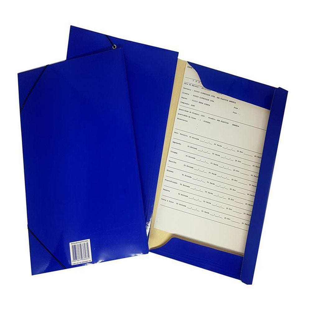 Pasta Aba Elastica Oficio Azul-Marinho Pct C/30 Promoçao 24H