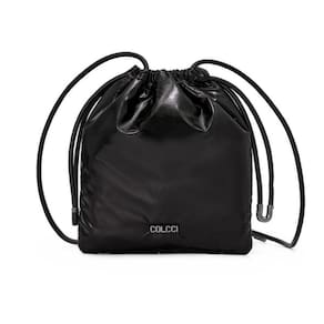 Bolsa Colcci Bucket Metalizada Preta