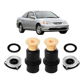 2 Kit Coxim Batente Amortecedor Dianteiro Civic 2003 2004 05