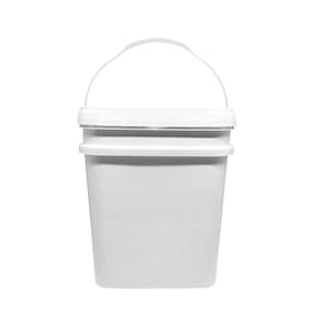 Balde 20 Litros Retangular c/ Tampa Lacre - BPA Free