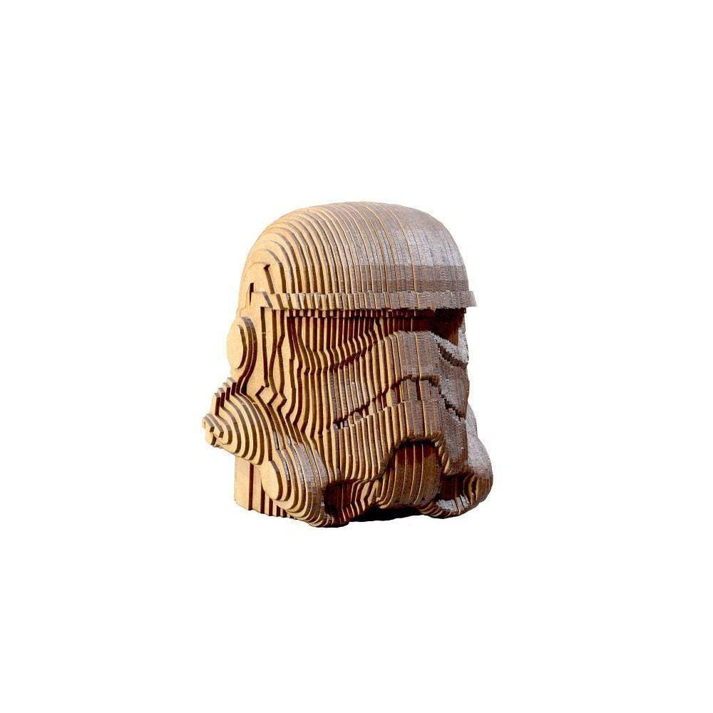 Quebra Cabeça 3D Storm Trooper Busto Mdf 3Mm Natural Darama