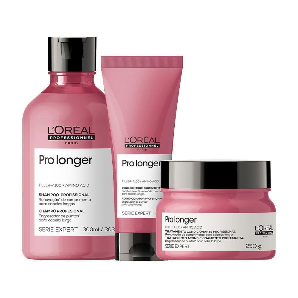 Kit L`Oréal Pro Serie Exp Pro Longer-Sh E Cond E Másc