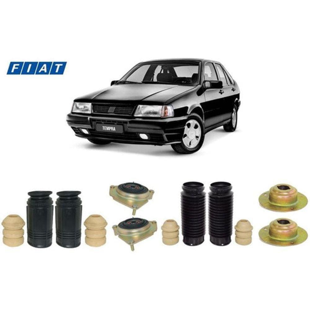 4 Kit Batente Coxim Amortecedor Dianteiro Traseiro Fiat