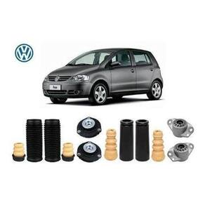 4 Kit Coxim Batente Dianteiro Traseiro Vw Fox 1.6 2003 2004 2005 2006 2007