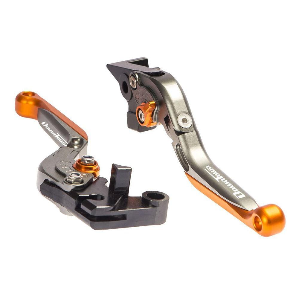 Manete Extensível Titanium/Laranja Downtown