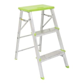 Banqueta-Escada - 3 Degraus - 120Kg - Standers - Aluminio