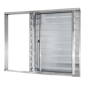 Janela Veneziana De Alumínio 1,00X1,50M Atlântica - Prateado