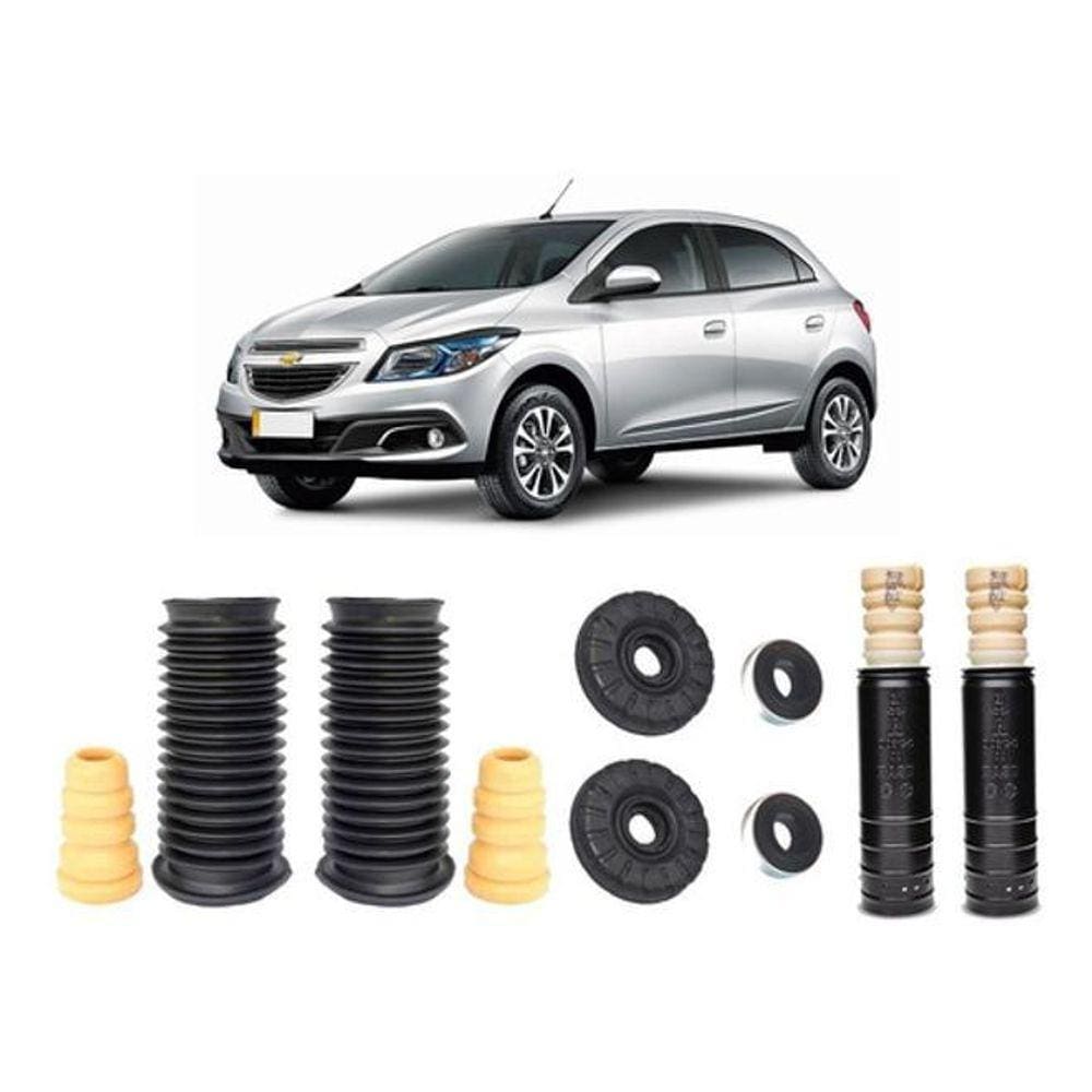 4 Kit Coxim Batente Dianteiro Traseiro Onix 2016 2017 2018