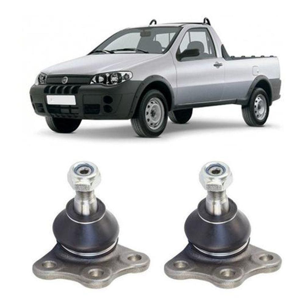 Kit 2 Pivô Bandeja Dianteira Fiat Strada 2004 2005 2006 2007