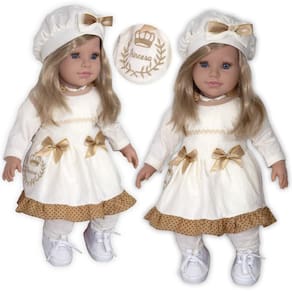 Boneca Realista Xodo Bege Baby Adora Com Roupa De Xodo Bege