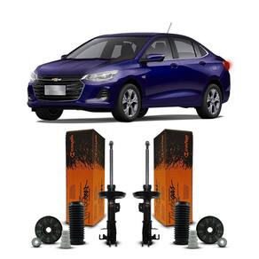 2 Amortecedor Kit Coxim Dianteiro Onix Plus 2019 Até 2023