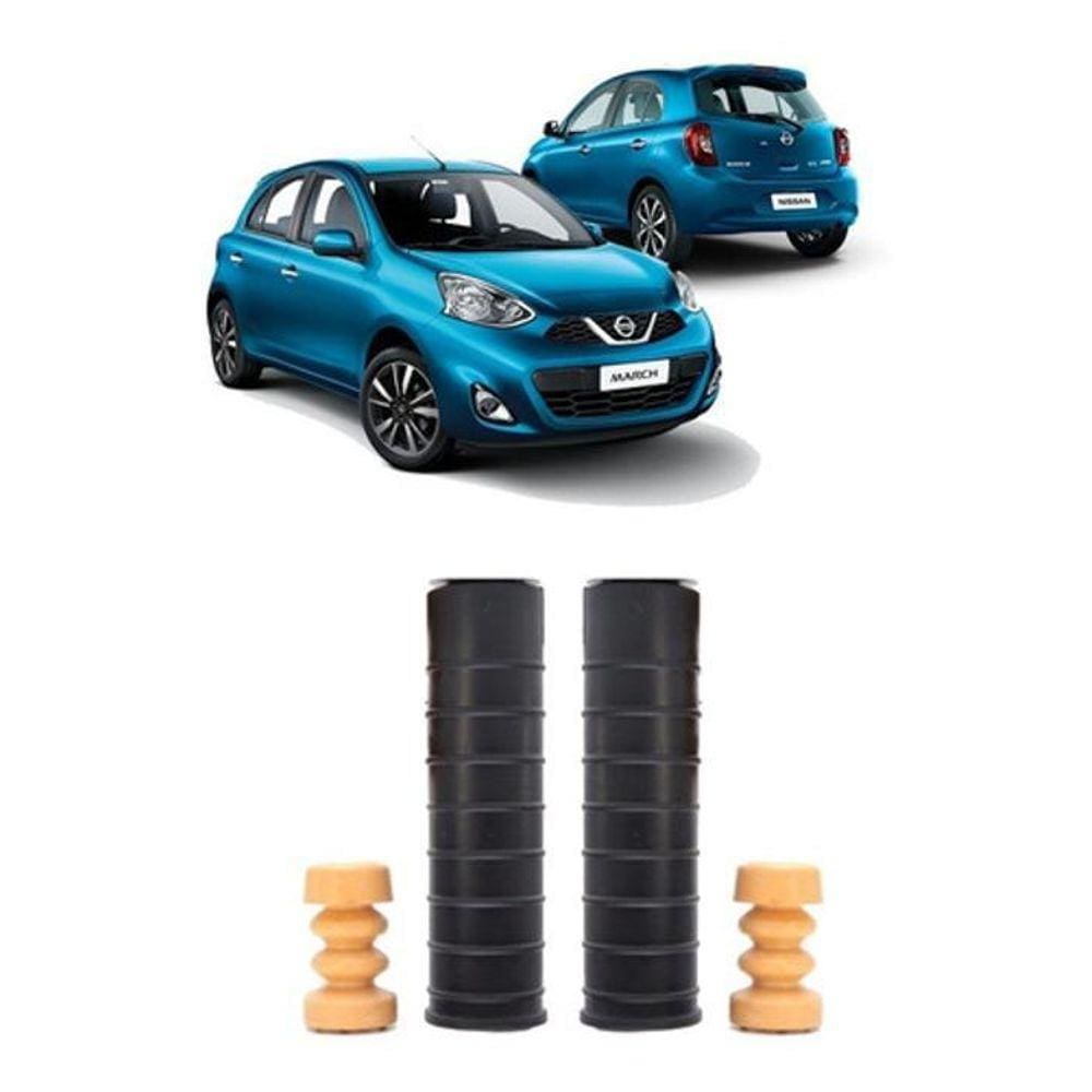 Par Batente Suspensão Traseira Nissan March 2018 2019 2020