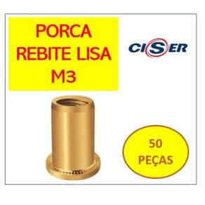 Rebite M3 Com Rosca Interna - Easy CLINCH - 50 Unidades