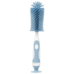 Escova Para Mamadeiras Silicone Azul Buba