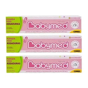 Pomada Para Assaduras Babymed 45G - Rosa Com 3Un