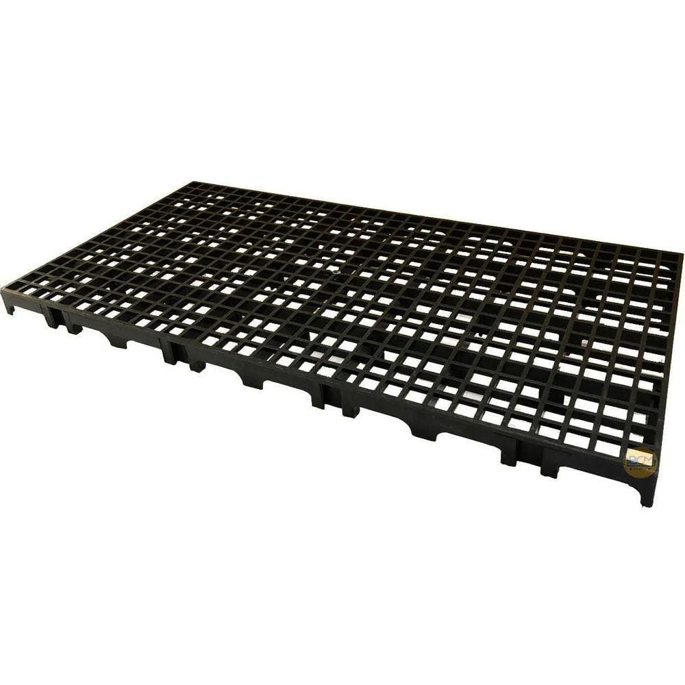 Palete Pallet Estrado Chao Plástico Preto 2,5 X 25 X 50