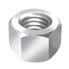 500 Un Porca Sextavada Ma M10 10Mm Chave 17Mm Zincado Branco