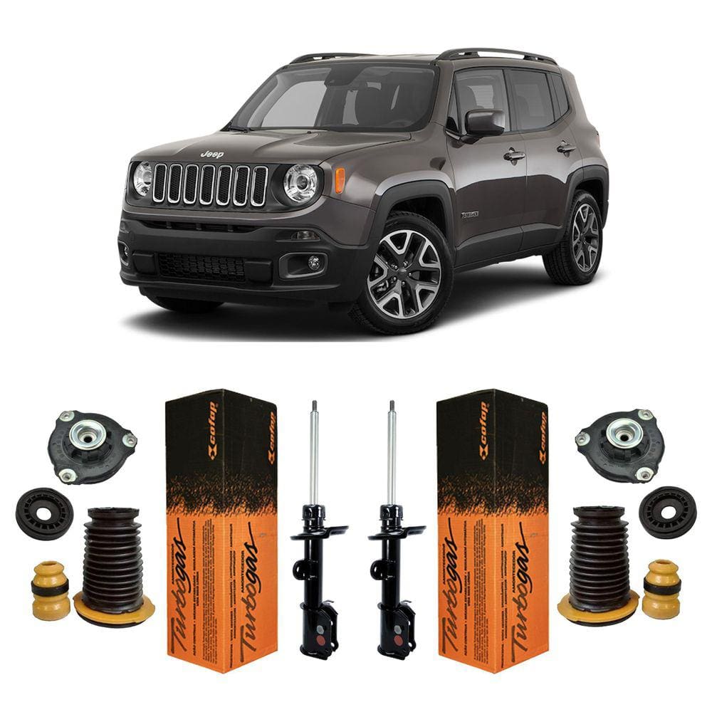 Par Amortecedor + Kit Dianteiro Renegade 4X2 2015 Até 2020