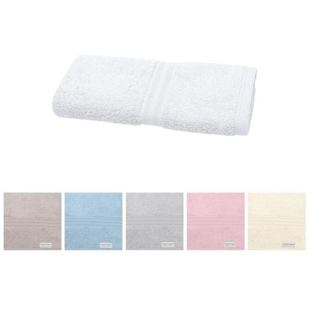 Kit 2 Toalhas De Lavabo Buettner Fio Egípcio Platine 30X50Cm
