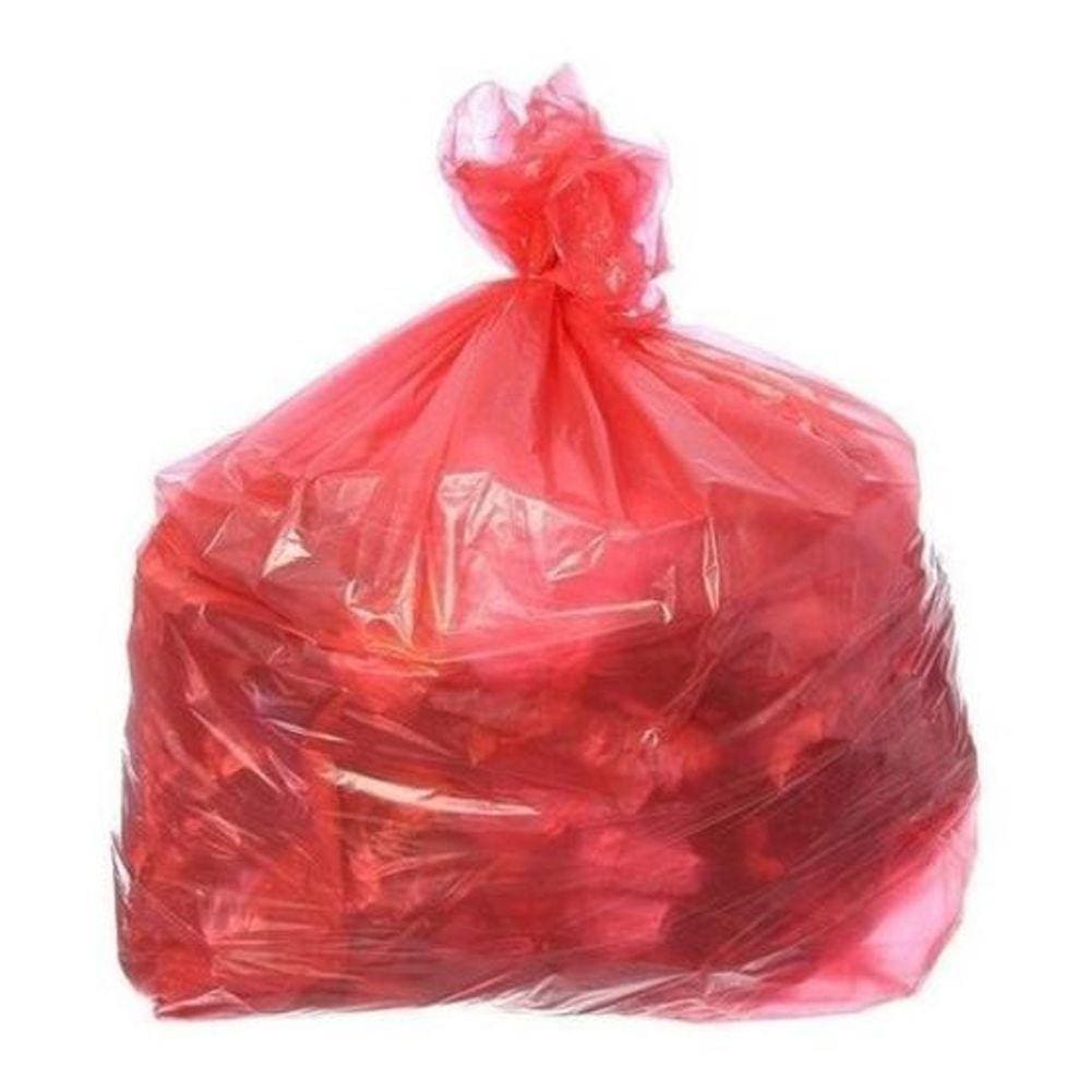 Saco Para Lixo Vermelho Reforçado 100 Lt Com 50 Un