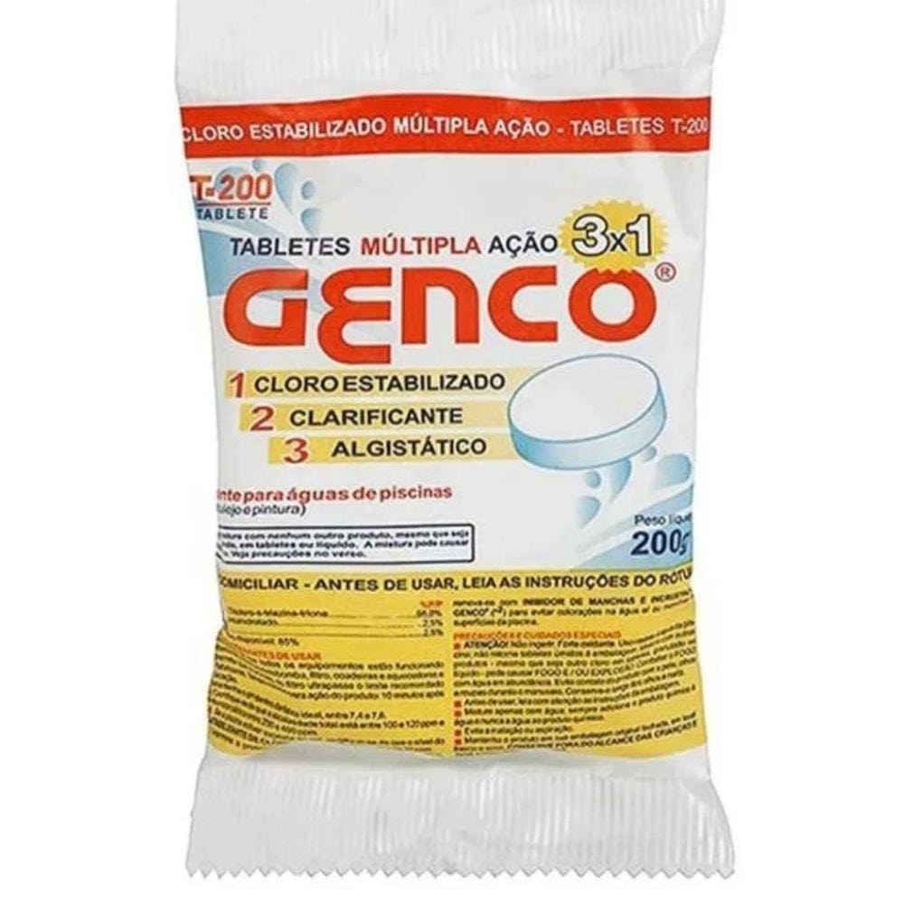 Kit 15X Tablete De Pastilha Multipla Ação 3X1 Genco T200