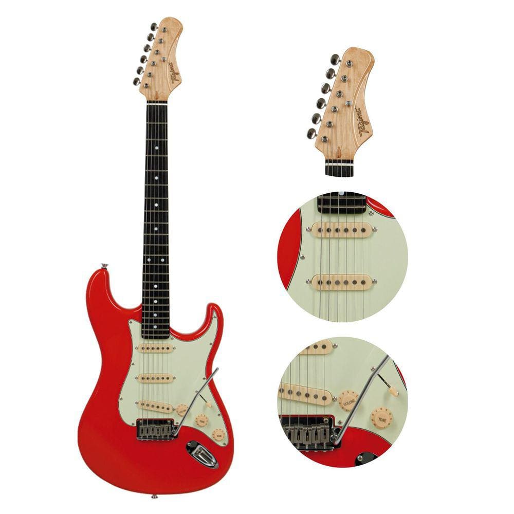 Guitarra Tagima Stratocaster Ea Pro 3 Df/Mg Fr Fiesta Red